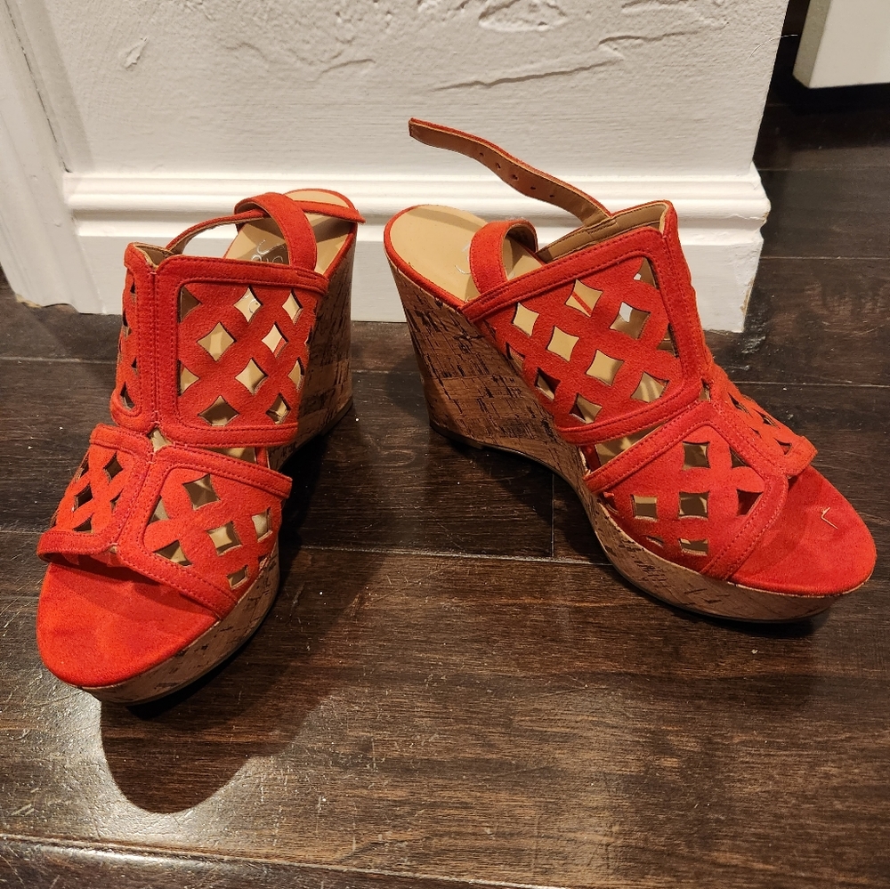 Franco Sarto Red Wedge